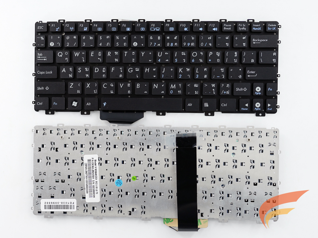 KEYBOARD ASUS คีย์บอร์ด Asus 1015P 1015PE 1015PN 1015PEM 1015PEB (ไทย-อังกฤษ สีดำ) 