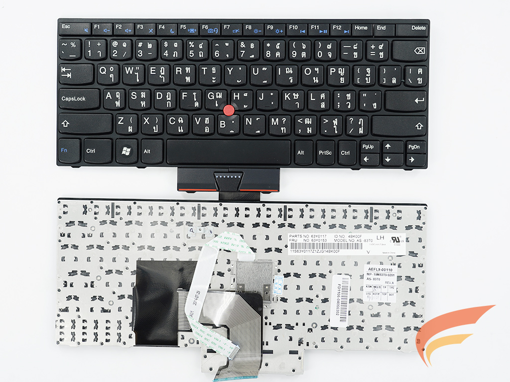 KEYBOARD IBM-LENOVO คีย์บอร์ด Lenovo  Thinkpad EDGE E120 E130 E125 X121E E220S (ไทย-อังกฤษ) 