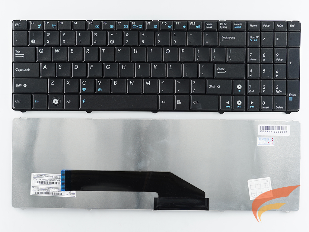 KEYBOARD ASUS คีย์บอร์ด-Asus K50 K50A K50IE K50I K50IJ (US)  