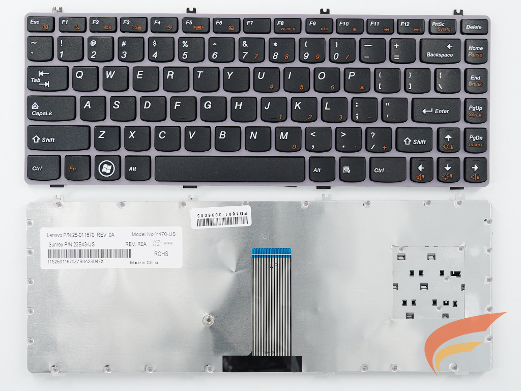 KEYBOARD IBM-LENOVO คีย์บอร์ด Lenovo Y470N Y470P Y470 Y471 Y471A Y475 อังกฤษ 