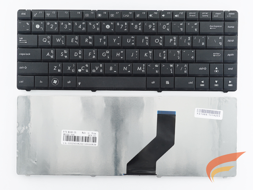 KEYBOARD ASUS คีย์บอร์ด Asus A45D K45D K45DE K45DR A45D A45DR อังกฤษ (TH-US) 