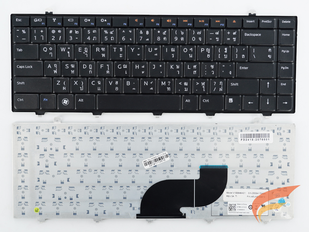 KEYBOARD DELL คีย์บอร์ด Dell INSPIRON 1470 1570 (ไทย-อังกฤษ) 