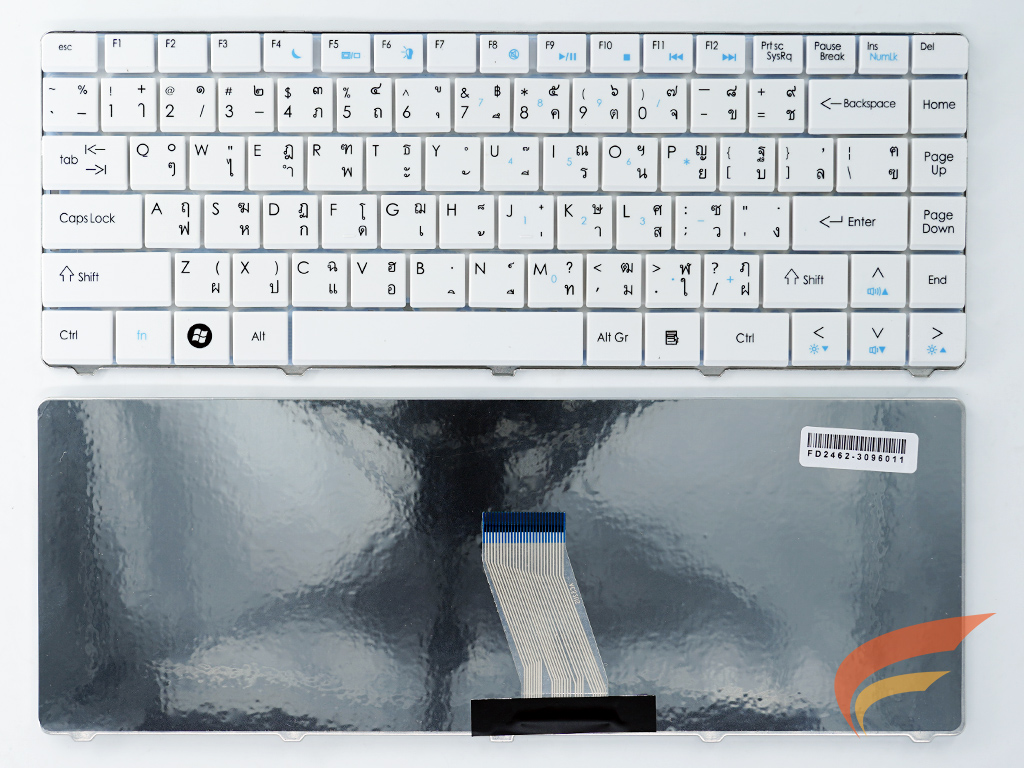 KEYBOARD ACER คีย์บอร์ด Acer ASPIRE 4732 EMACHINES D525 D725  (TH-US) สีขาว 