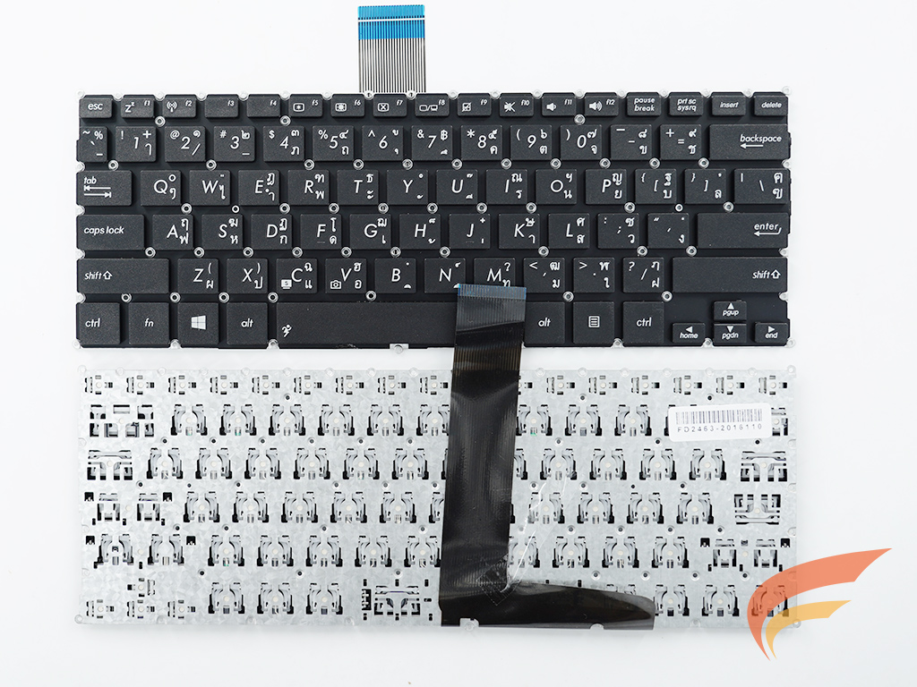 KEYBOARD ASUS คีย์บอร์ด Asus X200 X200C X200CA X200L X200M F200 สีดำ  (TH-US) 