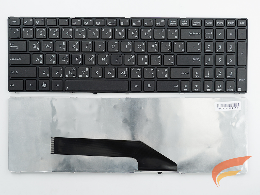 KEYBOARD ASUS คีย์บอร์ด-Asus K50 K50A K50IE K50I K50IJ (ไทย-อังกฤษ) 
