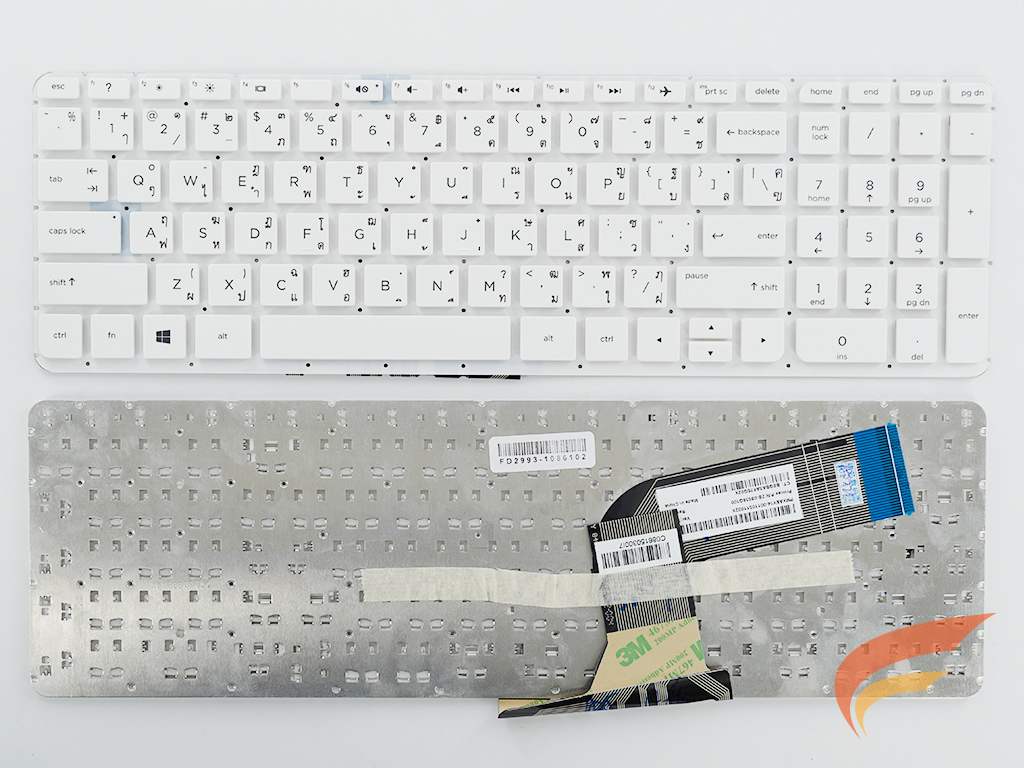 KEYBOARD HP-COMPAQ คีย์บอร์ด Hp 15-P 15-J Series ไทย-อังกฤษ สีขาว 
