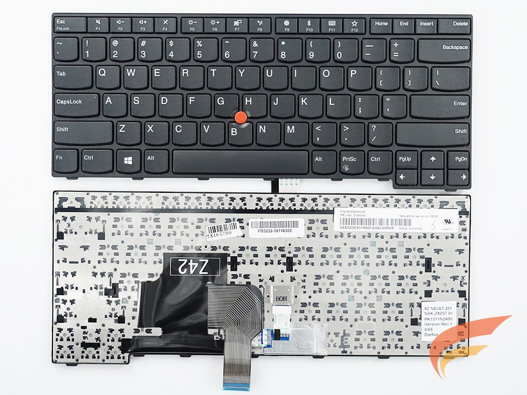 KEYBOARD IBM-LENOVO คีย์บอร์ด Lenovo Thinkpad E470 E470c E475 ไทย อังกฤษ 