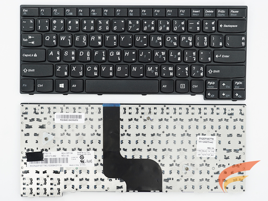 KEYBOARD IBM-LENOVO คีย์บอร์ด Lenovo K4350 K4350A K4450 K4450A K4450S ไทย อังกฤษ 