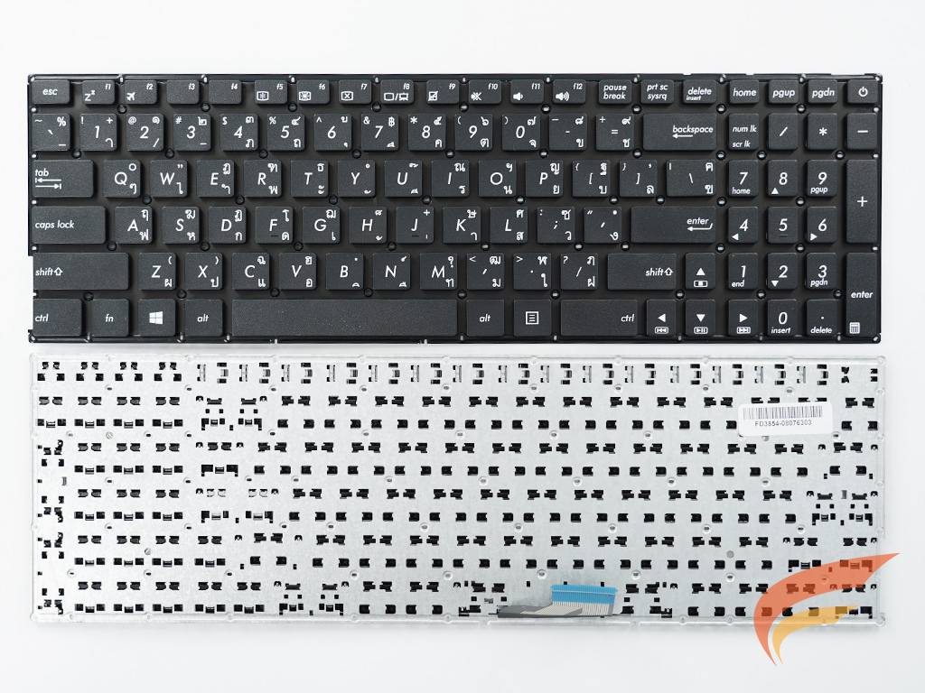 KEYBOARD ASUS คีย์บอร์ด Asus Zenbook UX510 UX510U UX510UX ไทย อังกฤษ ไม่มีไฟ 