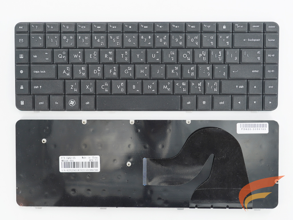 KEYBOARD HP-COMPAQ คีย์บอร์ด Hp/Compaq CQ62 G62 อังกฤษ-สีดำ 
