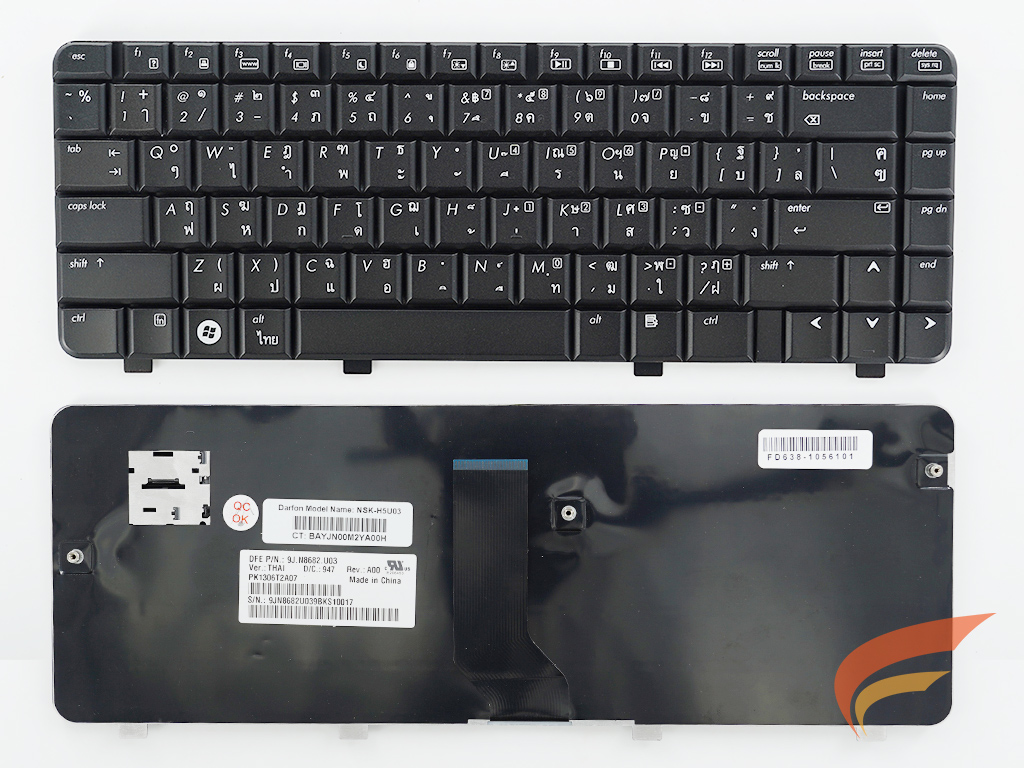 KEYBOARD HP-COMPAQ คีย์บอร์ด Hp Compaq Presario CQ35 DV3-2000 SERIES ภาษาไทย- อังกฤษ 