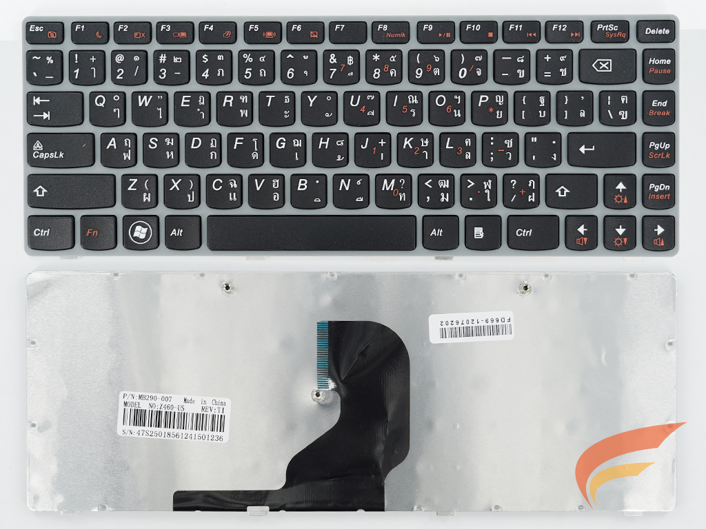 KEYBOARD IBM-LENOVO คีย์บอร์ด Lenovo Ideapad  Z460  Z460A  Z465 (ไทย-อังกฤษ) 